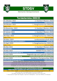STDSV Turniertermine 2022/2023
